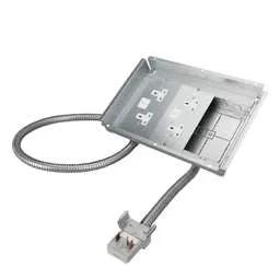 floor sockets Marshall Tufflex 3 Compartment Box with 3m 2P+E Tap Off and 2 Twin Socket Plates - floor sockets Marshall Tufflex 3 Compartment Box with 3m 2P+E Tap Off and 2 Twin Socket Plates