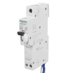 Electrical Lighting Schneider Acti9 45A 1P+N 1 Module B Curve 10kA 30mA Type A RCBO - Electrical Lighting Schneider Acti9 45A 1P+N 1 Module B Curve 10kA 30mA Type A RCBO