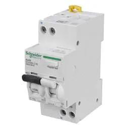 Electrical Lighting Schneider Acti9 16A 1P+N 2 Module C Curve 6kA 30mA Type A RCBO - Electrical Lighting Schneider Acti9 16A 1P+N 2 Module C Curve 6kA 30mA Type A RCBO
