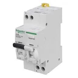 Electrical Lighting Schneider Acti9 20A 1P+N 2 Module C Curve 6kA 30mA Type A RCBO - Electrical Lighting Schneider Acti9 20A 1P+N 2 Module C Curve 6kA 30mA Type A RCBO