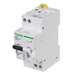 Electrical Lighting Schneider Acti9 25A 1P+N 2 Module C Curve 6kA 30mA Type AC RCBO - Electrical Lighting Schneider Acti9 25A 1P+N 2 Module C Curve 6kA 30mA Type AC RCBO