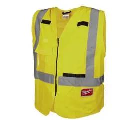 high vis Milwaukee - 2XL/3XL Hi Vis Class 2 Vest Yellow - Clothing Safety Vest Clothing high vis Milwaukee - 2XL/3XL Hi Vis Class 2 Vest Yellow Safety Vest