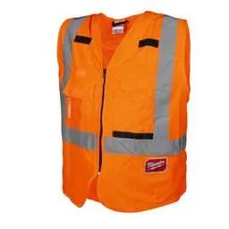 high vis Milwaukee - 2XL/3XL Hi Visibility Vest Orange - Clothing Safety Vest Clothing high vis Milwaukee - 2XL/3XL Hi Visibility Vest Orange Safety Vest