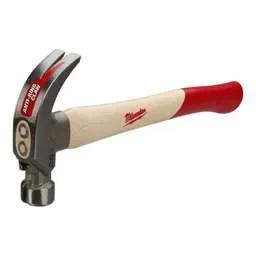 hammers Milwaukee 20oz Hickory Curved Claw Hammer - hammers Milwaukee 20oz Hickory Curved Claw Hammer