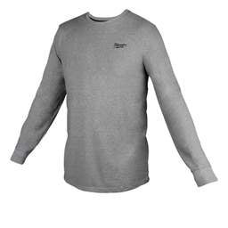 workwear Milwaukee Small Hybrid Long Sleeve T-Shirt Grey - Workwear workwear Milwaukee Small Hybrid Long Sleeve T-Shirt Grey Workwear