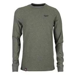 workwear Milwaukee Medium Hybrid Long Sleeve T-Shirt Green - Workwear workwear Milwaukee Medium Hybrid Long Sleeve T-Shirt Green Workwear