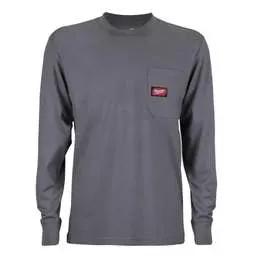 workwear Milwaukee Large Work Long Sleeve T-Shirt Grey - Workwear workwear Milwaukee Large Work Long Sleeve T-Shirt Grey Workwear