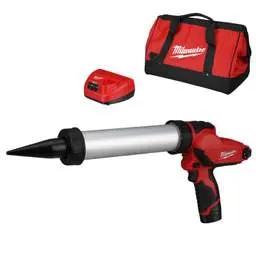 cartridge guns Milwaukee M12PCG/400A-201B 12V Compact Caulk Gun with 1 x 2.0Ah Battery 400ml - cartridge guns Milwaukee M12PCG/400A-201B 12V Compact Caulk Gun with 1 x 2.0Ah Battery 400ml