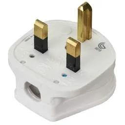 mk logic MK Logic Plus 13A Non Standard Safety Plug White - Electrical mk logic MK Logic Plus 13A Non Standard Safety Plug White Electrical