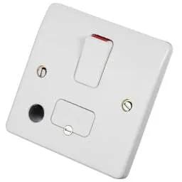 mk logic MK Logic Plus 13A DP Switched Fused Spur with Flex Outlet White - Electrical mk logic MK Logic Plus 13A DP Switched Fused Spur with Flex Outlet White Electrical