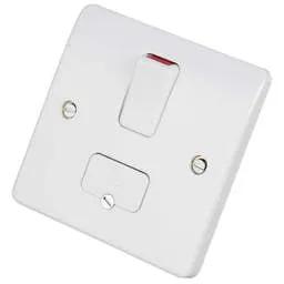 mk logic MK Logic Plus 13A DP Switched Fused Spur White - Electrical mk logic MK Logic Plus 13A DP Switched Fused Spur White Electrical