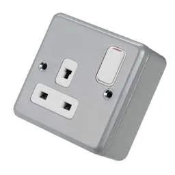 pvc back boxes MK Metalclad Plus 13A DP 1 Gang Non Standard Socket with Clean Earth Facility Metal Clad - pvc back boxes MK Metalclad Plus 13A DP 1 Gang Non Standard Socket with Clean Earth Facility Metal Clad