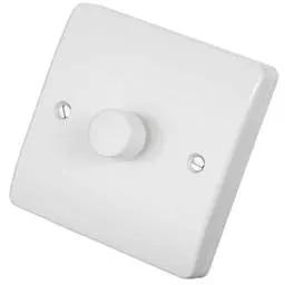 mk logic MK Logic Plus 500W/400VA 1 Gang 2 Way Intelligent Dimmer White - Electrical mk logic MK Logic Plus 500W/400VA 1 Gang 2 Way Intelligent Dimmer White Electrical