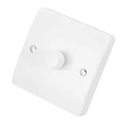 mk logic MK Logic Plus 300W 1 Gang 2 Way LED Intelligent Dimmer White - Electrical mk logic MK Logic Plus 300W 1 Gang 2 Way LED Intelligent Dimmer White Electrical