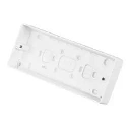 PATRESS BOX MK Logic Plus 3 Gang 30mm Pattress Back Box White - Electrical PATRESS BOX MK Logic Plus 3 Gang 30mm Pattress Back Box White Electrical