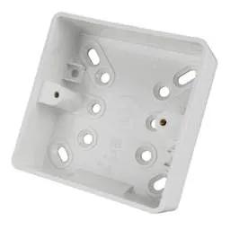 PATRESS BOX MK Logic Plus 1 Gang 32mm Pattress Back Box White - Electrical PATRESS BOX MK Logic Plus 1 Gang 32mm Pattress Back Box White Electrical