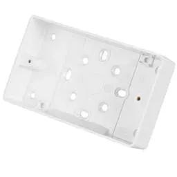 PATRESS BOX MK Logic Plus 2 Gang 32mm Pattress Back Box White - Electrical PATRESS BOX MK Logic Plus 2 Gang 32mm Pattress Back Box White Electrical