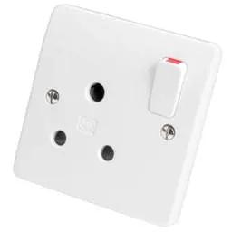 mk logic MK Logic Plus 15A DP 1 Gang Switched Socket White - Electrical mk logic MK Logic Plus 15A DP 1 Gang Switched Socket White Electrical
