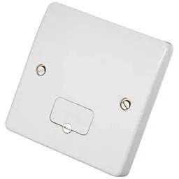 mk logic MK Logic Plus 13A DP Unswitched Fused Spur with Flex Outlet White - Electrical mk logic MK Logic Plus 13A DP Unswitched Fused Spur with Flex Outlet White Electrical
