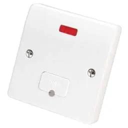 mk logic MK Logic Plus 13A Unswitched Fused Spur with Neon and Flex Outlet White - Electrical mk logic MK Logic Plus 13A Unswitched Fused Spur with Neon and Flex Outlet White Electrical