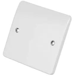 mk logic MK Logic Plus 1 Gang Blank Plate White - Electrical mk logic MK Logic Plus 1 Gang Blank Plate White Electrical