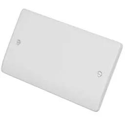 mk logic MK Logic Plus 2 Gang Blank Plate White - Electrical mk logic MK Logic Plus 2 Gang Blank Plate White Electrical