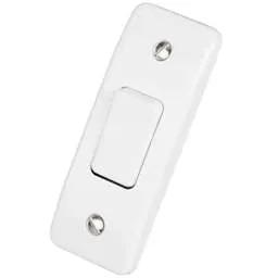 mk logic MK Logic Plus 10A SP 1 Gang 2 Way Architrave Switch White - Electrical mk logic MK Logic Plus 10A SP 1 Gang 2 Way Architrave Switch White Electrical
