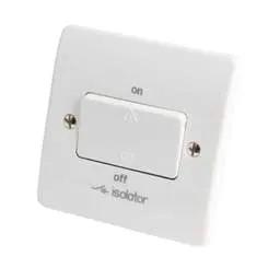 mk logic MK Logic Plus 10A Triple Pole Fan Isolator Switch White - Electrical mk logic MK Logic Plus 10A Triple Pole Fan Isolator Switch White Electrical