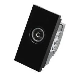 mk logic MK Logic Plus Female Non Isolated Coax Euro Module Black - Electrical mk logic MK Logic Plus Female Non Isolated Coax Euro Module Black Electrical
