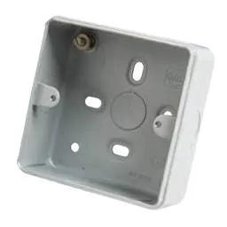 pvc back boxes MK Metalclad Plus 1 Gang 38mm Steel Box with 5 x 20mm Knockouts - pvc back boxes MK Metalclad Plus 1 Gang 38mm Steel Box with 5 x 20mm Knockouts