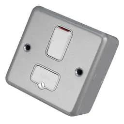 pvc back boxes MK Metalclad Plus - 13A DP Switched Fused Spur Metal Clad - pvc back boxes MK Metalclad Plus - 13A DP Switched Fused Spur Metal Clad
