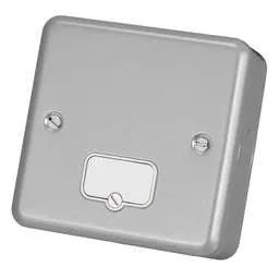 pvc back boxes MK Metalclad Plus - 13A Unswitched Fused Spur Metal Clad - pvc back boxes MK Metalclad Plus - 13A Unswitched Fused Spur Metal Clad