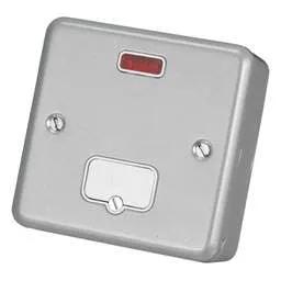 pvc back boxes MK Metalclad Plus - 13A Unswitched Fused Spur with Neon Metal Clad - pvc back boxes MK Metalclad Plus - 13A Unswitched Fused Spur with Neon Metal Clad