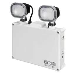 EMERGECNY LIGHTING Knightsbridge 6W LED Non Maintained Emergency Twinspot IP65 - EMERGECNY LIGHTING Knightsbridge 6W LED Non Maintained Emergency Twinspot IP65