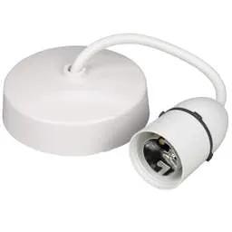 white pendants Knightsbridge 225mm 9" BC Ceiling Pendant - white pendants Knightsbridge 225mm 9" BC Ceiling Pendant