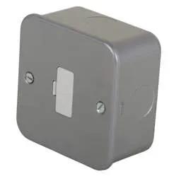 pvc back boxes Knightsbridge - 13A Unswitched Fused Spur Metal Clad - pvc back boxes Knightsbridge - 13A Unswitched Fused Spur Metal Clad