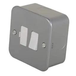 pvc back boxes Knightsbridge - 13A Switched Fused Spur Metal Clad - pvc back boxes Knightsbridge - 13A Switched Fused Spur Metal Clad