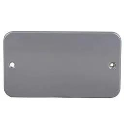 pvc back boxes Knightsbridge 2 Gang Blank Plate Metal Clad - pvc back boxes Knightsbridge 2 Gang Blank Plate Metal Clad