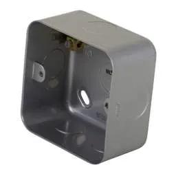 pvc back boxes Knightsbridge 1 Gang 44mm Deep Surface Mounting Box Metal Clad - pvc back boxes Knightsbridge 1 Gang 44mm Deep Surface Mounting Box Metal Clad