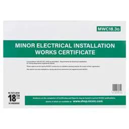 Electrical Lighting Minor Electrical Installation Works Certificate - Electrical Lighting Minor Electrical Installation Works Certificate