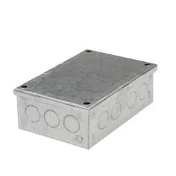 Niglon Niglon 150mm x 100mm x 50mm Galvanised Adaptable Box with Knockouts - Niglon Niglon 150mm x 100mm x 50mm Galvanised Adaptable Box with Knockouts