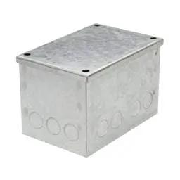 Niglon Niglon 150mm x 100mm x 100mm Galvanised Adaptable Box with Knockouts - Niglon Niglon 150mm x 100mm x 100mm Galvanised Adaptable Box with Knockouts