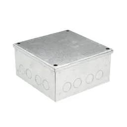 Niglon Niglon 150mm x 150mm x 75mm Galvanised Adaptable Box with Knockouts - Niglon Niglon 150mm x 150mm x 75mm Galvanised Adaptable Box with Knockouts