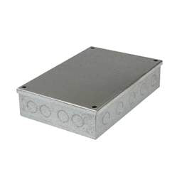 Niglon Niglon 225mm x 150mm x 50mm Galvanised Adaptable Box with Knockouts - Niglon Niglon 225mm x 150mm x 50mm Galvanised Adaptable Box with Knockouts