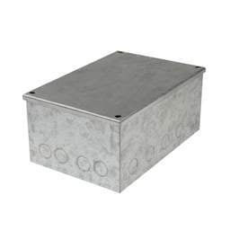 Niglon Niglon 225mm x 150mm x 100mm Galvanised Adaptable Box with Knockouts - Niglon Niglon 225mm x 150mm x 100mm Galvanised Adaptable Box with Knockouts