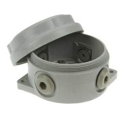 Niglon Niglon Ø120 x 62mm 4 Way Armoured Cable Junction Box Grey IP68 - Niglon Niglon Ø120 x 62mm 4 Way Armoured Cable Junction Box Grey IP68
