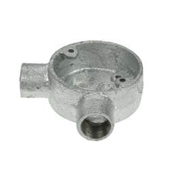 Niglon Niglon 25mm 2 Way Angle Galvanised Conduit Box (Sold in 1's) - Niglon Niglon 25mm 2 Way Angle Galvanised Conduit Box (Sold in 1's)