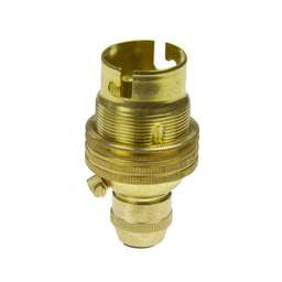 Niglon Niglon Cordgrip BC B22 Shade Ring Lampholder Brass (Sold in 1's) - Niglon Niglon Cordgrip BC B22 Shade Ring Lampholder Brass (Sold in 1's)