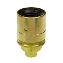 Niglon Niglon ES 1/2" Screwed Plain Brass Lampholder (Sold in 1's) - Niglon Niglon ES 1/2" Screwed Plain Brass Lampholder (Sold in 1's)