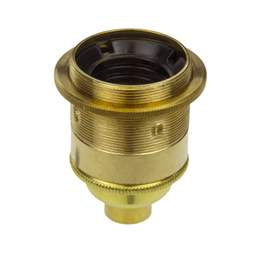 Niglon Niglon ½" ES E27 Screwed Shade Ring Lampholder Brass (Sold in 1's) - Niglon Niglon ½" ES E27 Screwed Shade Ring Lampholder Brass (Sold in 1's)